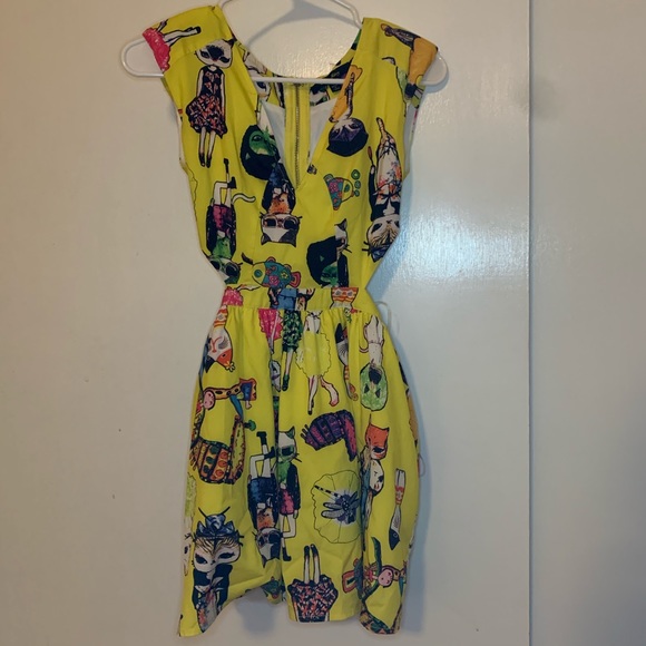 Hip kitty cat dress w/ cutouts - Picture 1 of 5